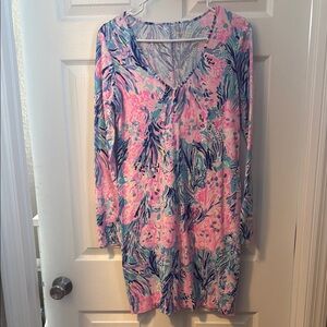 Lilly Pulitzer Vibrant Blue and Pink Dress